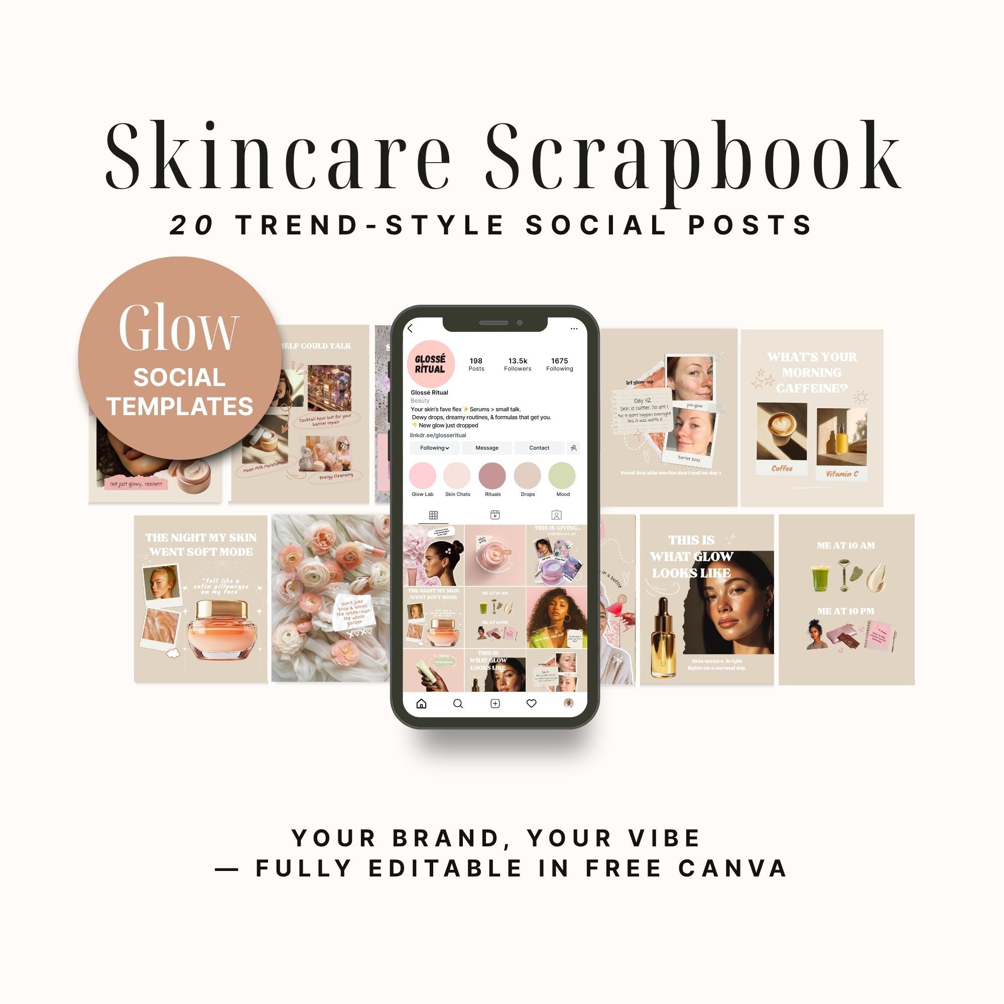 20 Collage Style Editable Instagram Posts