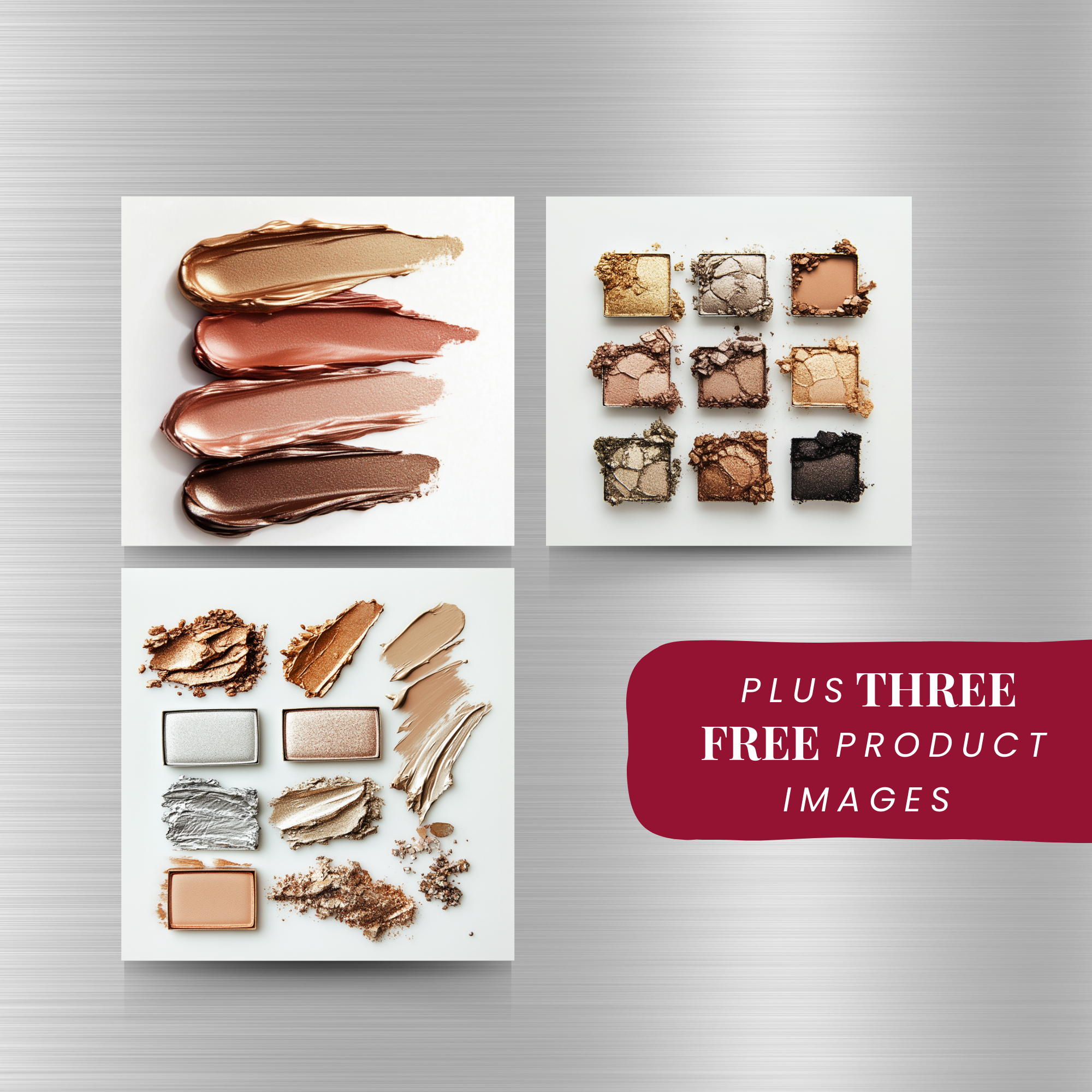 40 Metallic Makeup Images in Gold, Silver, Copper & Rose Gold