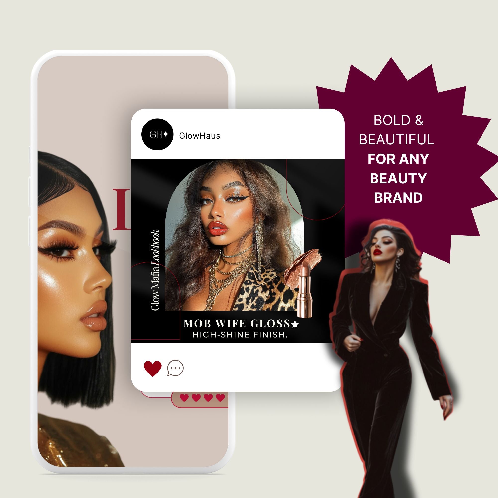 31 Bold Beauty Editable Instagram Posts