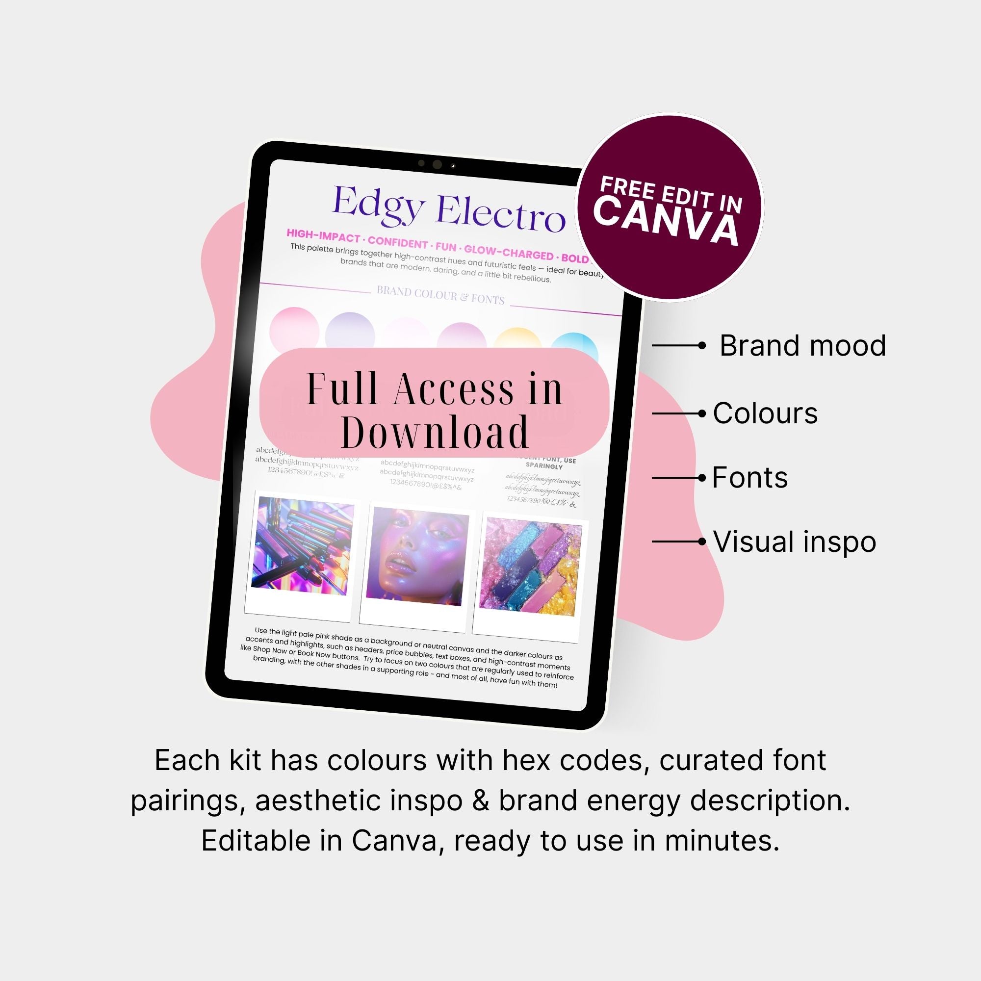 The Colour Pop 5 Aesthetic Brand Kit