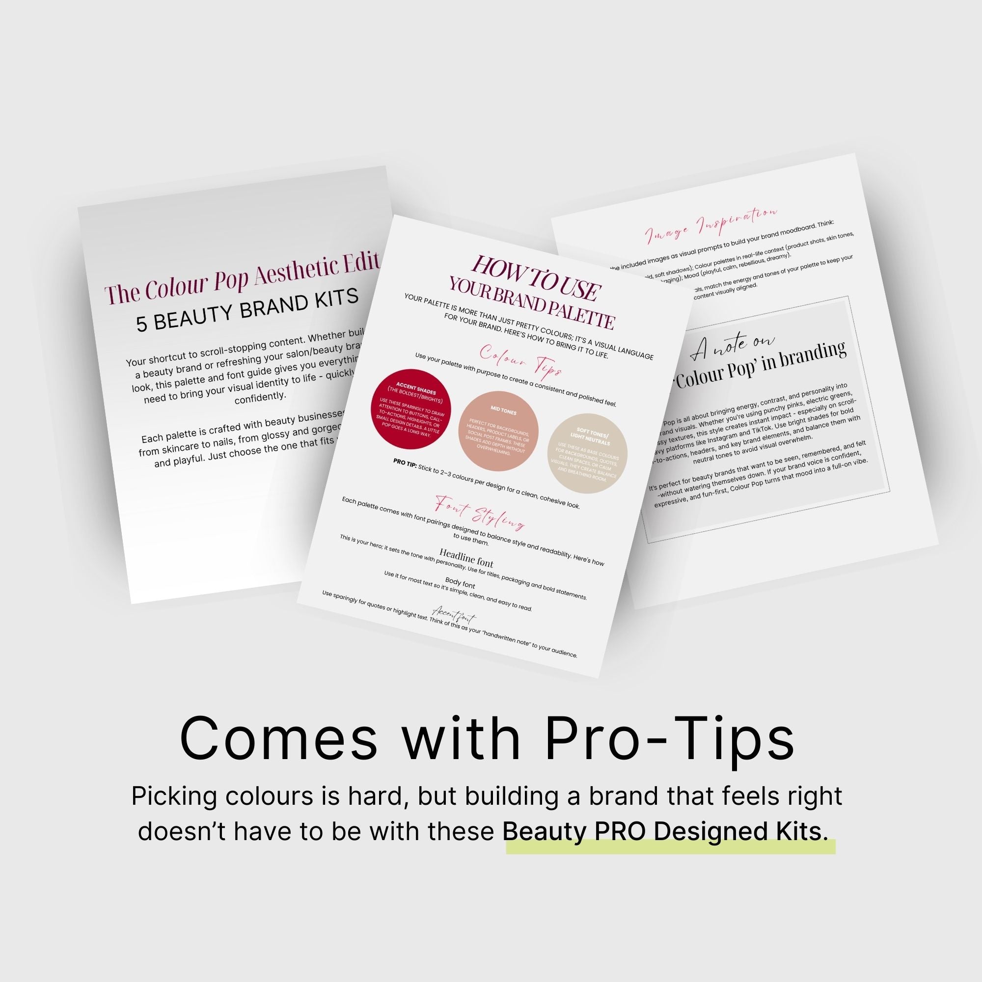 The Colour Pop 5 Aesthetic Brand Kit