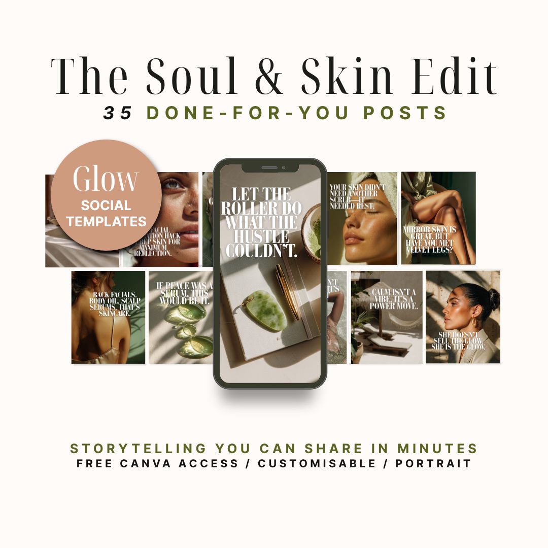 35 Soul & Skin Editable Instagram Posts
