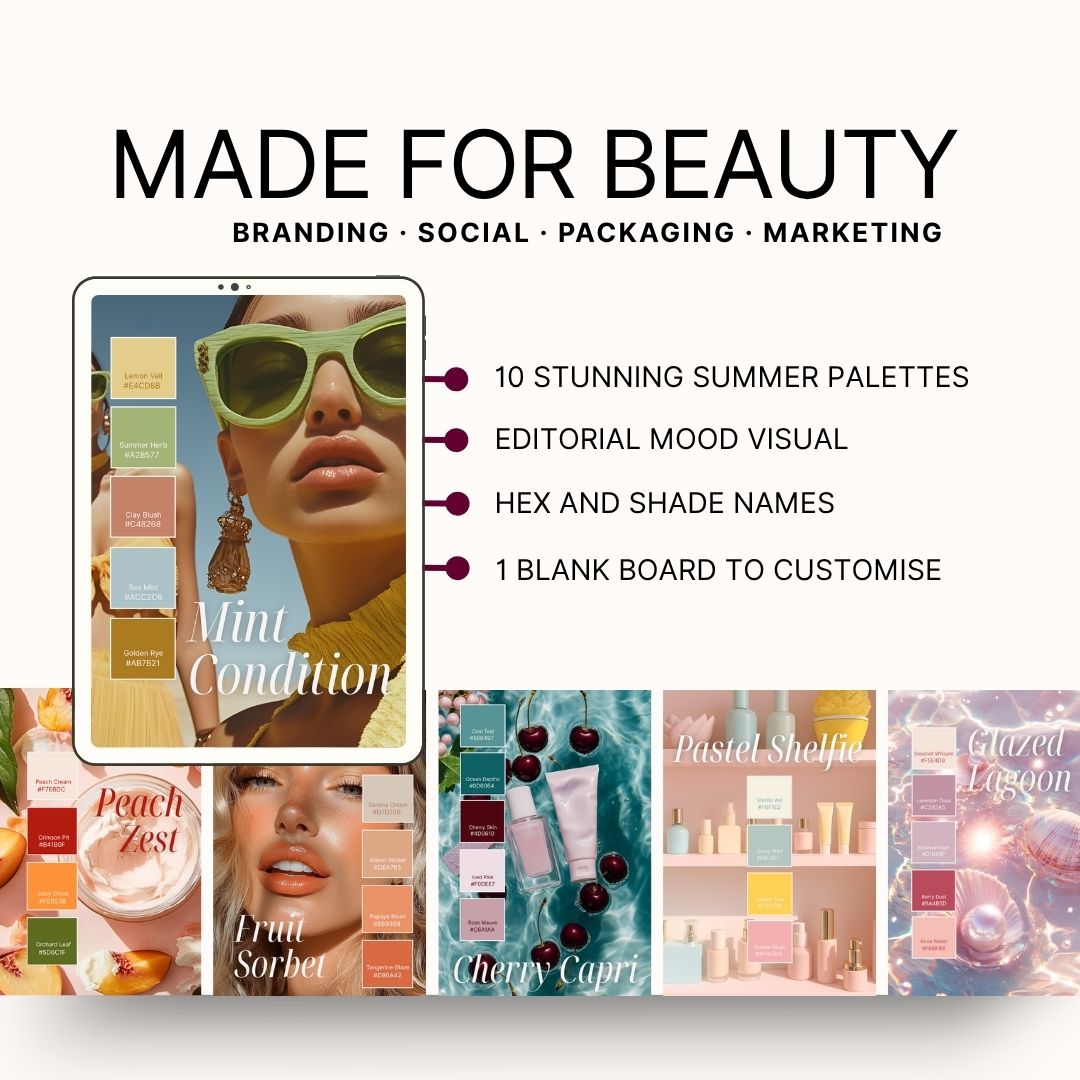 The Summer Edit: 10 Colour Palettes for Beauty Brands