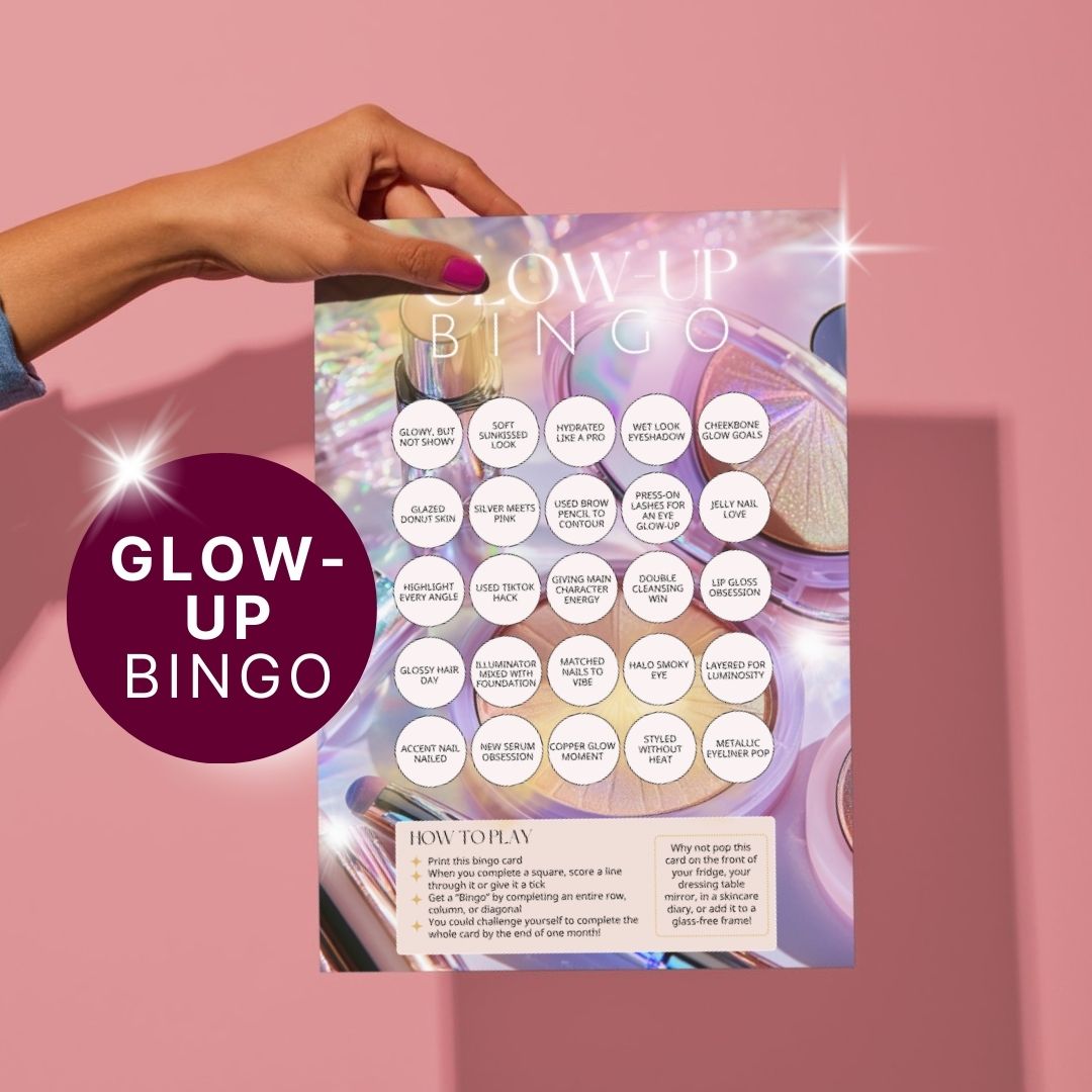 Glow-Up Bingo – A Beauty Printable for Glow Lovers