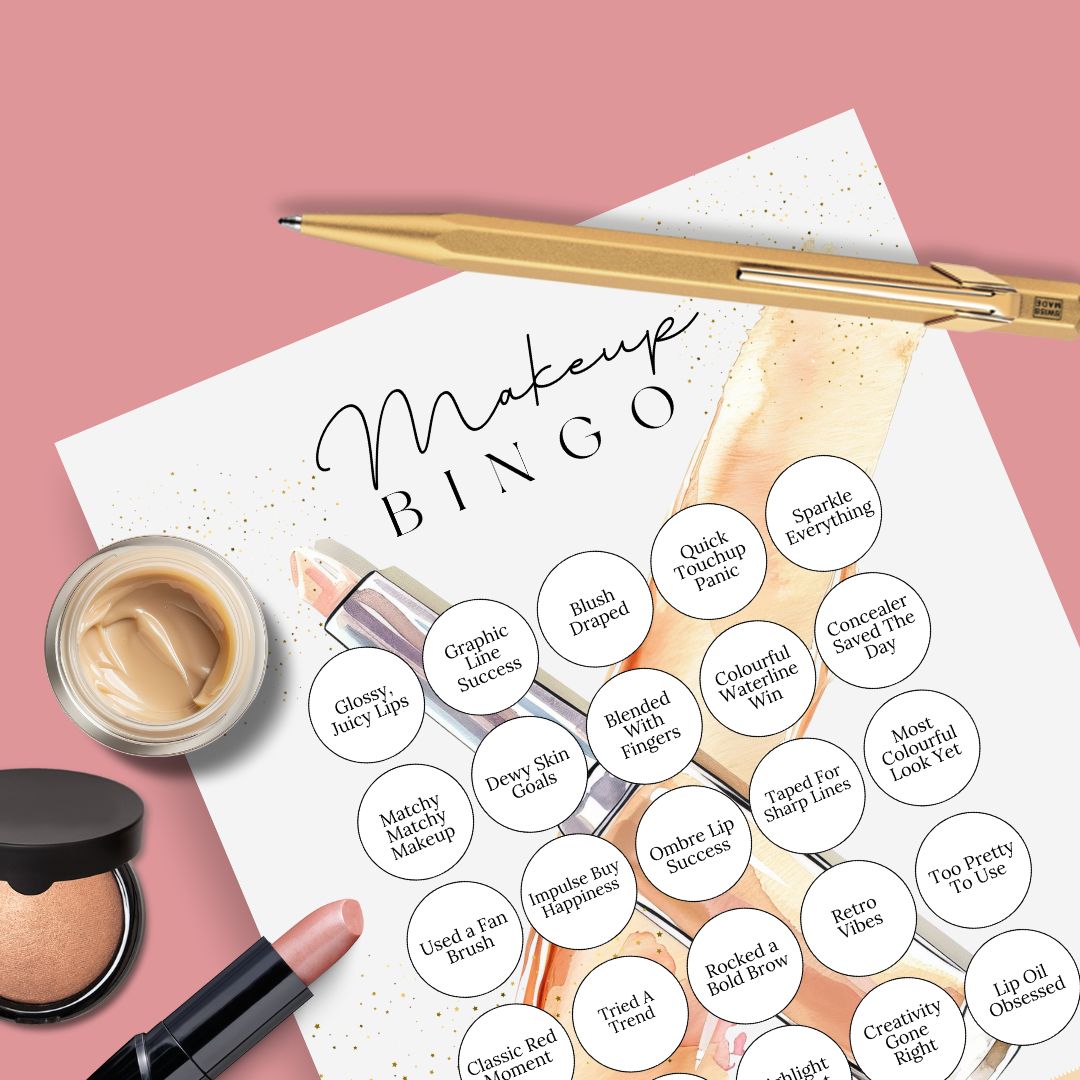 Makeup Glow & Go Bingo Printable PDF
