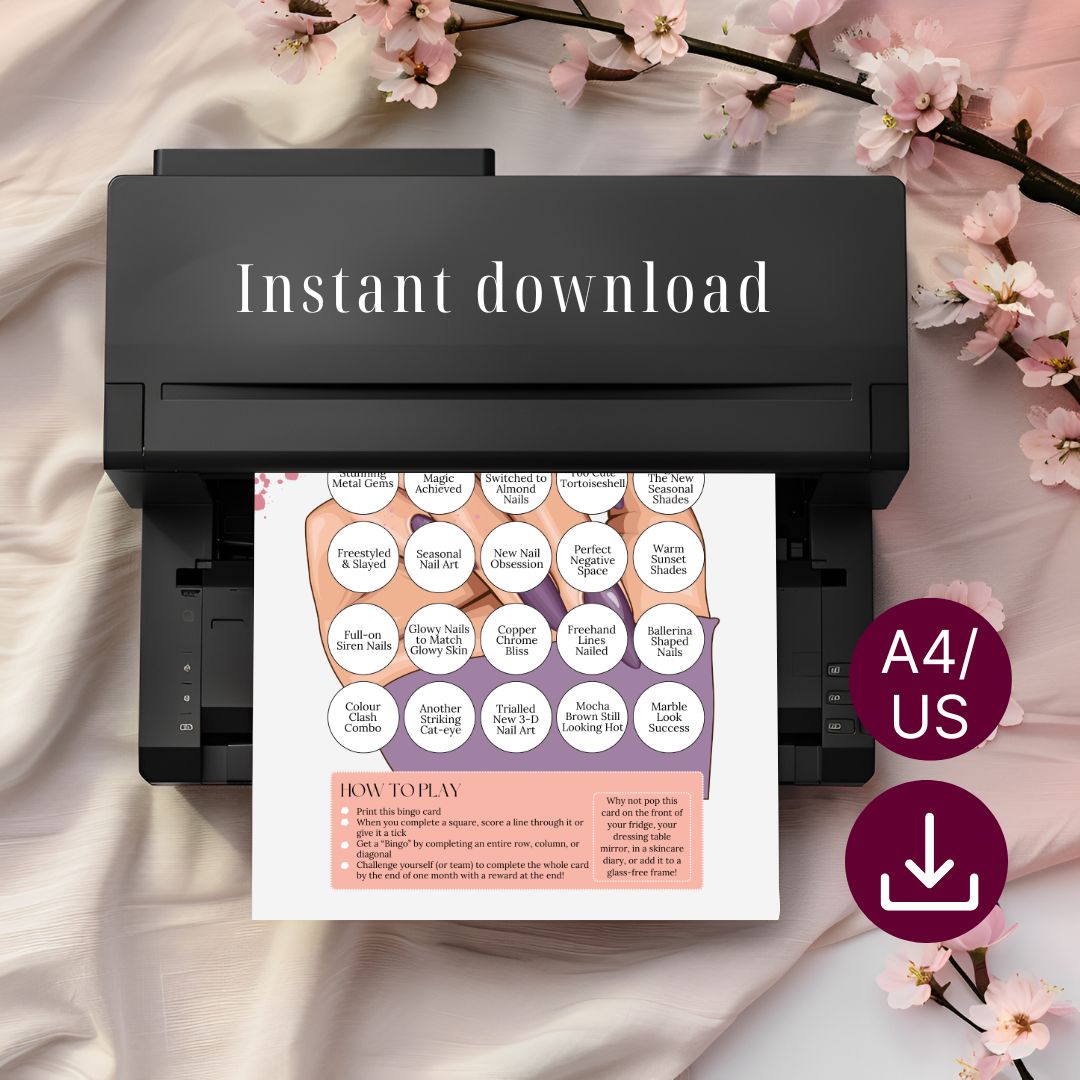 Nail Tech Bingo – A Fun, Relatable Printable for Nail Artists