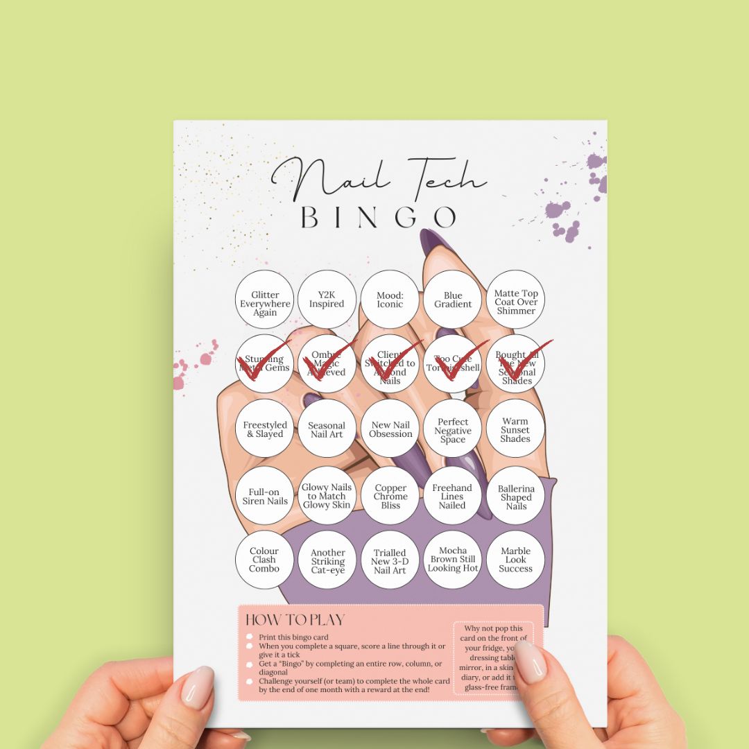 Nail Tech Bingo – A Fun, Relatable Printable for Nail Artists