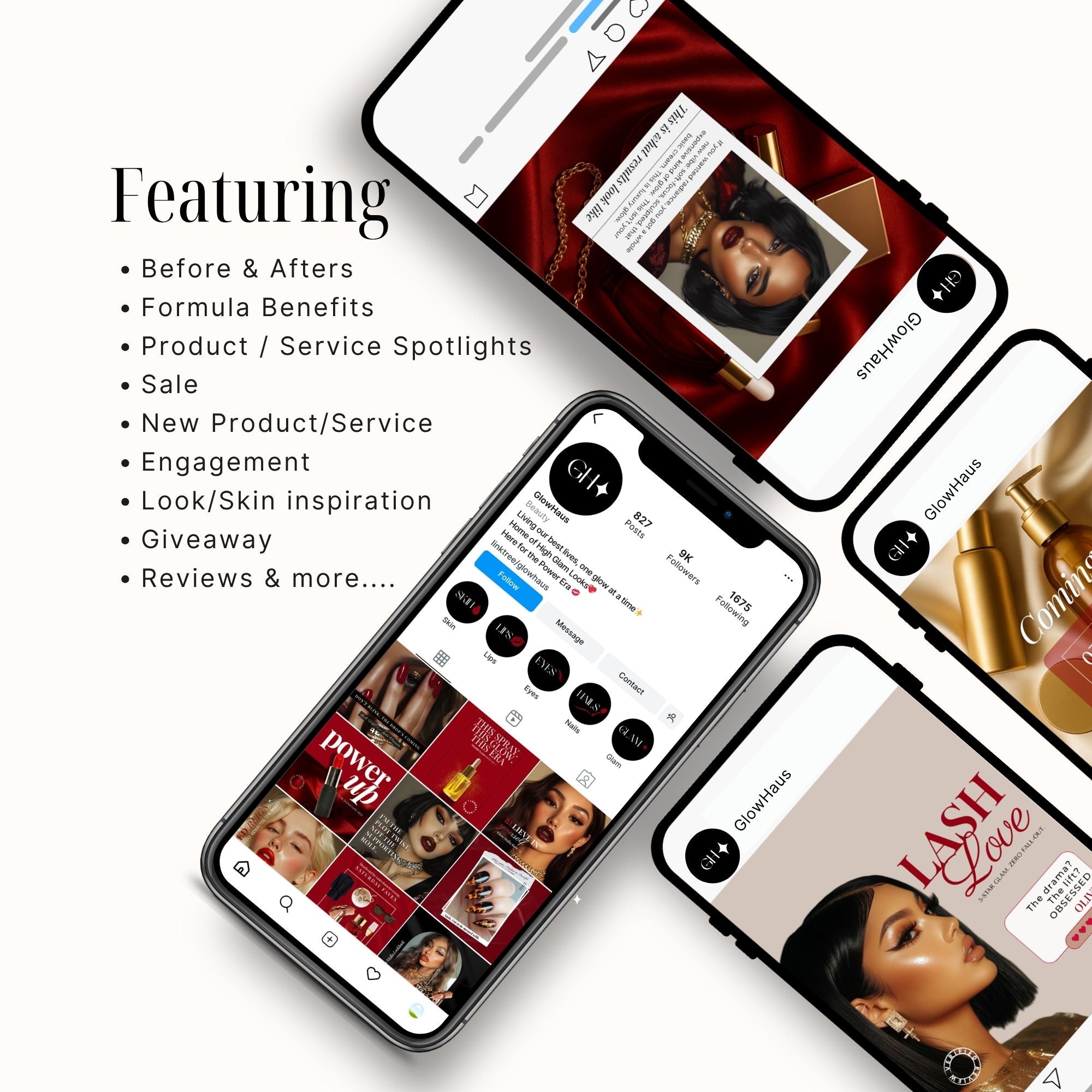 31 Bold Beauty Editable Instagram Posts