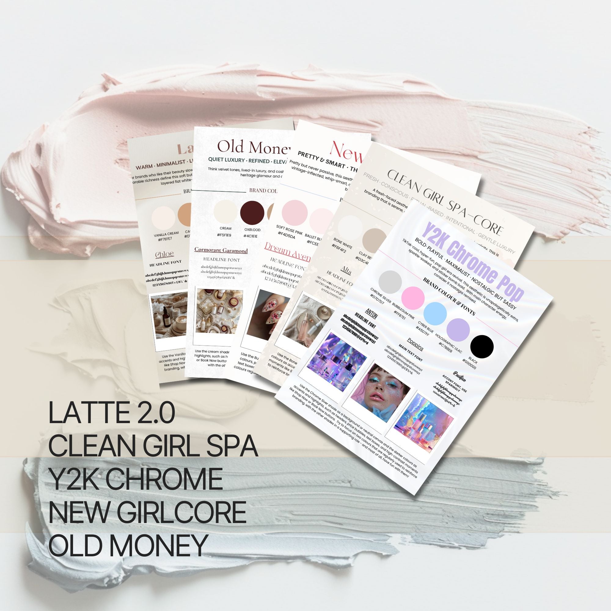 The 'It-Girl' 5 Aesthetic Brand Kit Set