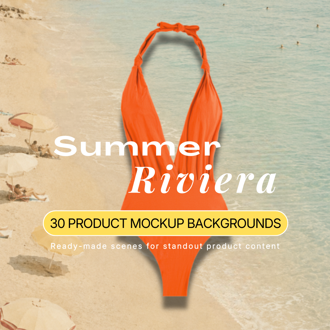 Summer Riviera — 30 Product Mockup Backgrounds