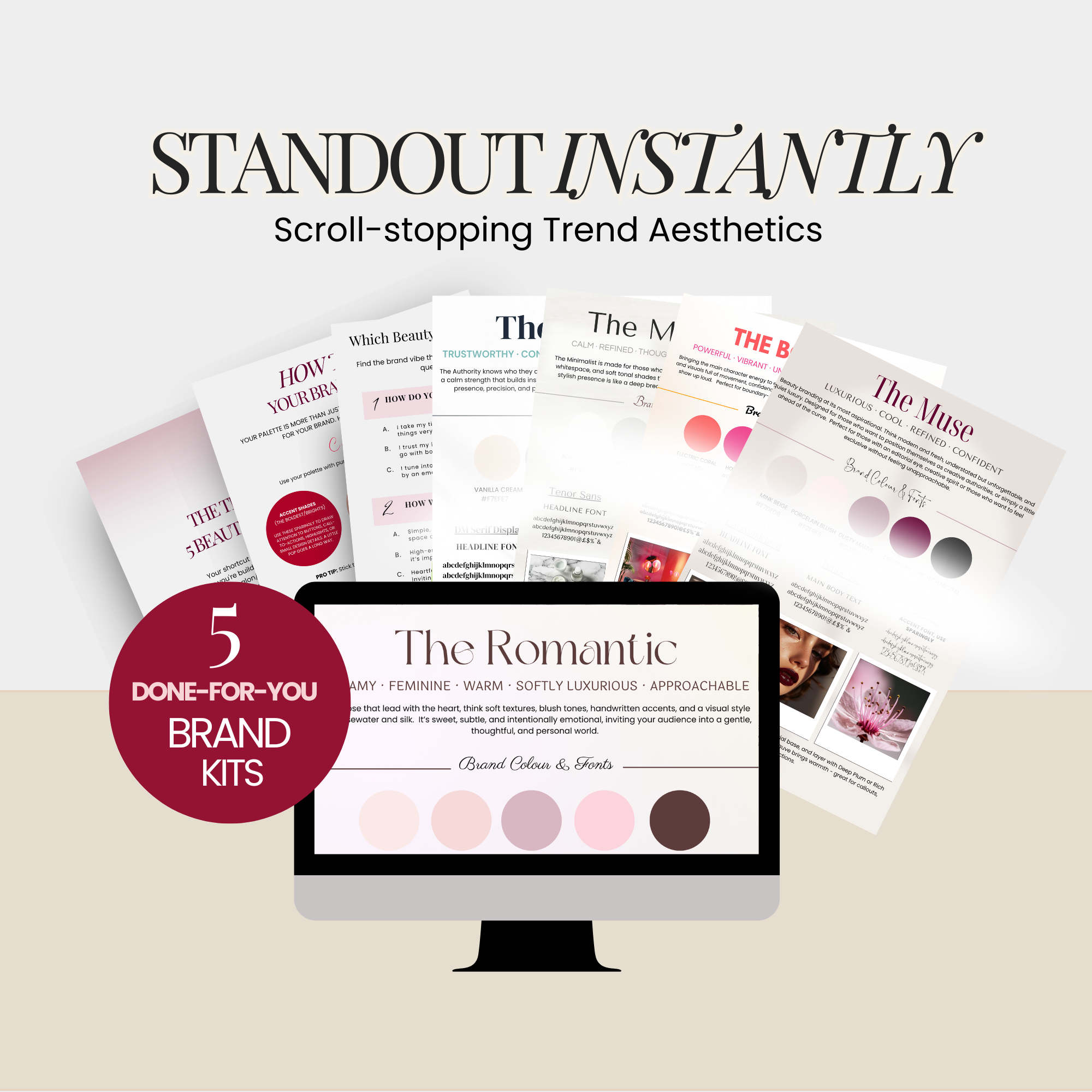 5 Beauty Branding Kits with Personality Quiz