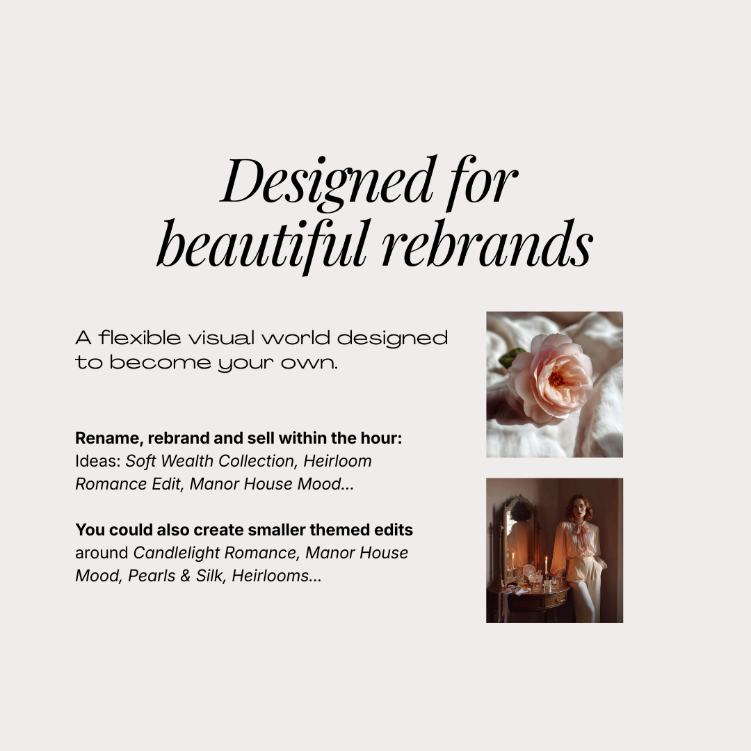 Old Money Romantic Feminine Image Pack